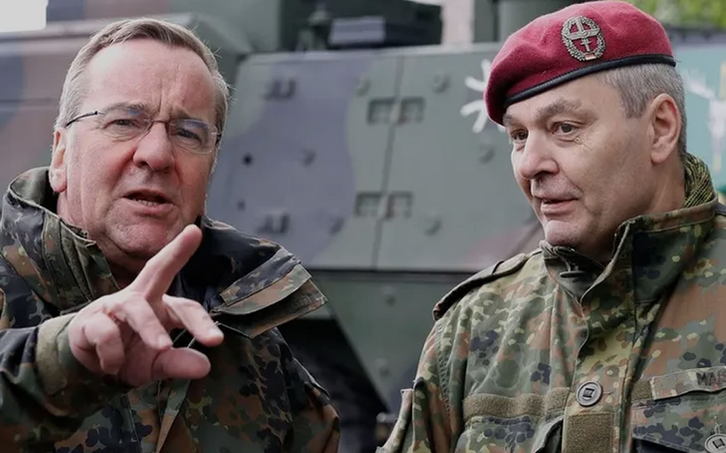 Germany Defence Minister Visits Ukraine